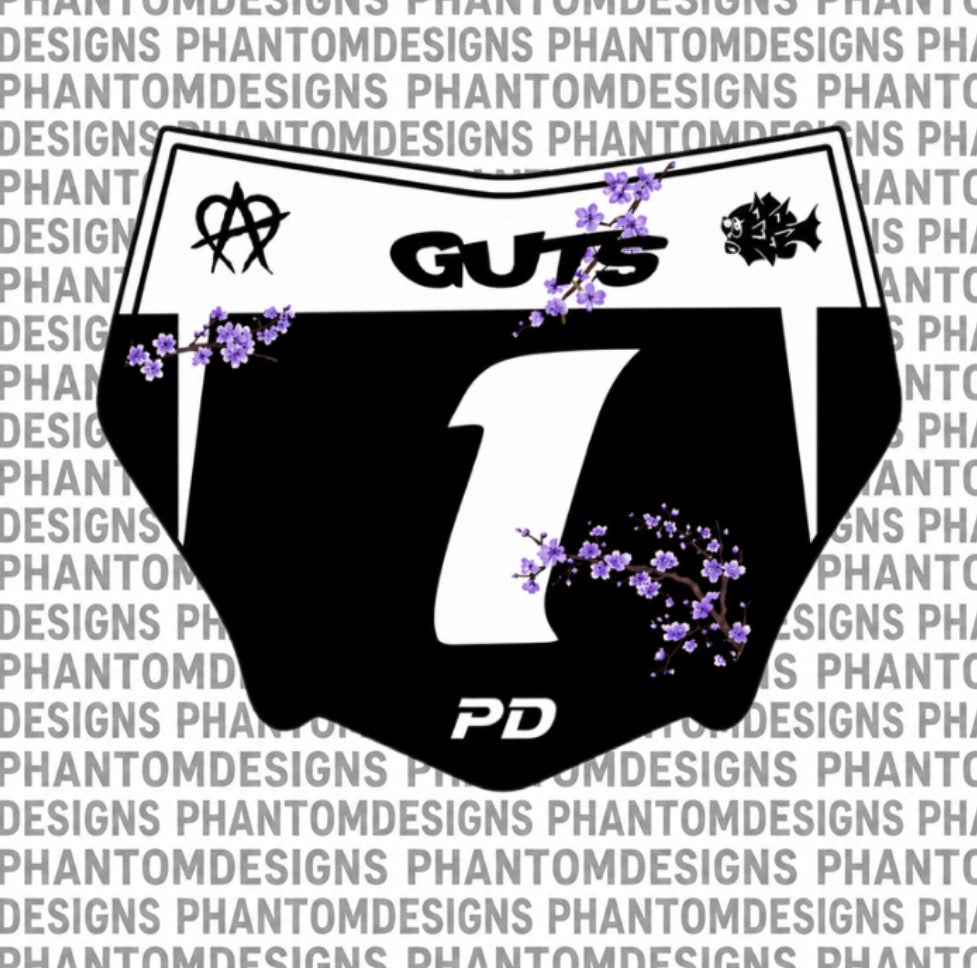 Cherry Blossoms Purple Motocutz Decal
