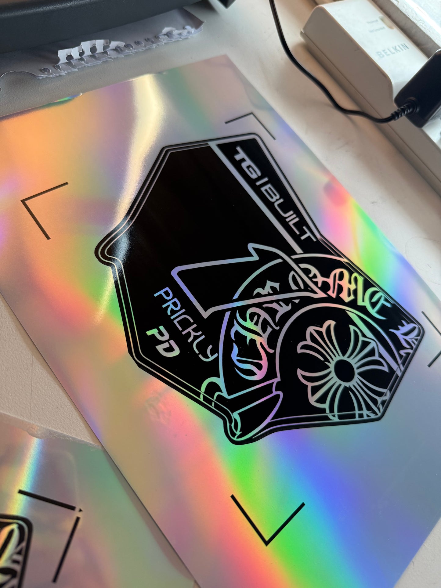 Chrome Hearts MotoCutz Plate Decal